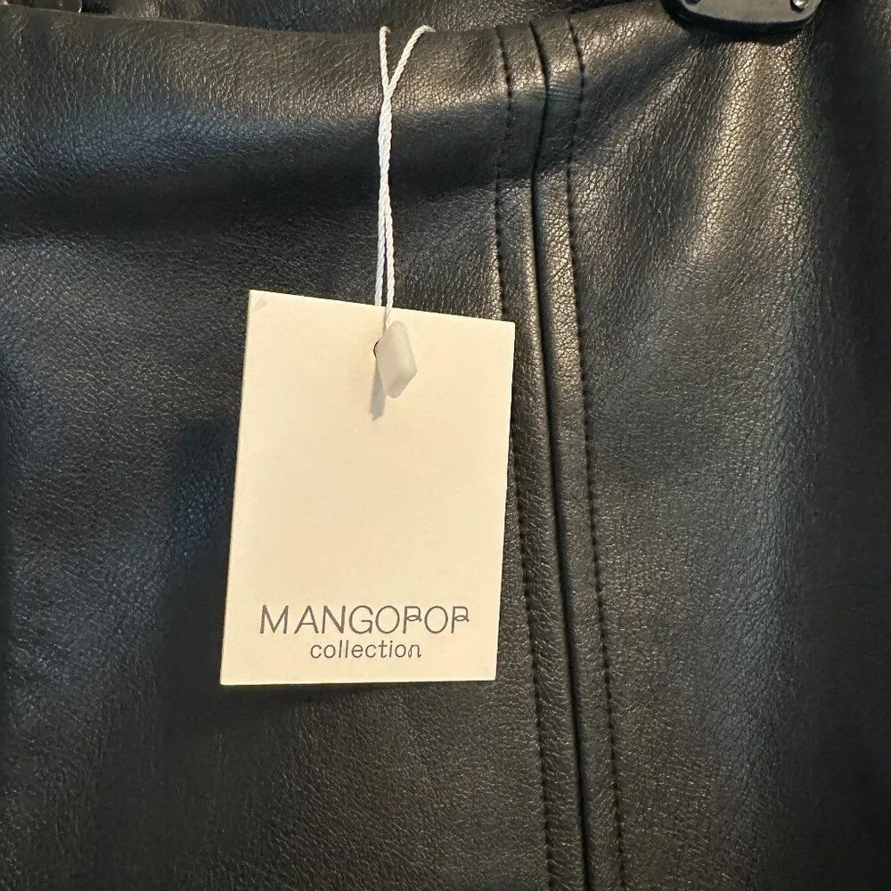 NWT Mangopop Faux Leather Skirt - Picture 3 of 5